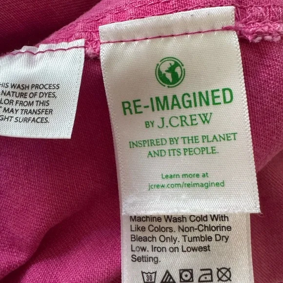 J.Crew Slim Wide Leg Crop Pant Hot Pink Size 27 - Picture 3 of 7